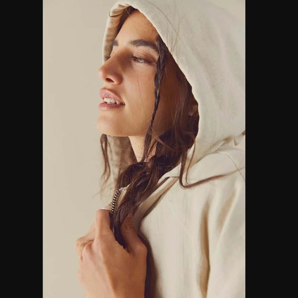 Free People Slouchy Hooded Bomber Jacket - Picture 3 of 9